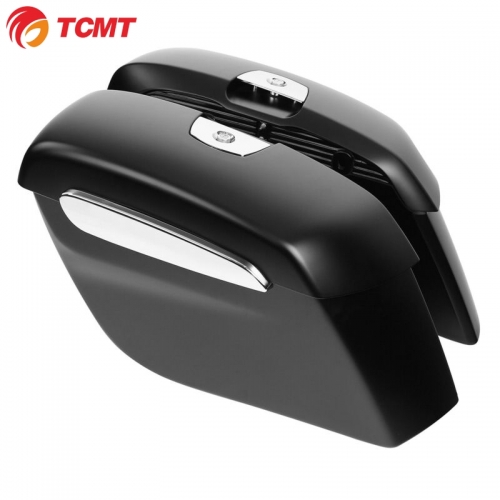 TCMT Matte Black Saddlebags Fit For Indian Chieftain Springfield Dark Horse 2019-2020