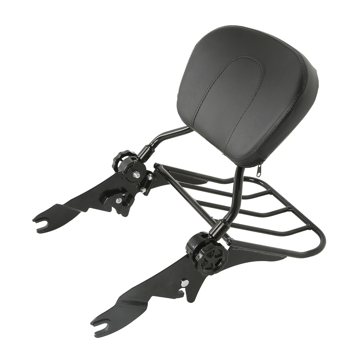 XF2906236B Adjustable Backrest Sissy Bar+Rack For Harley Electra Road