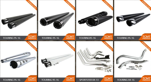 TCMT NEW DESIGN EXHAUST PIPES