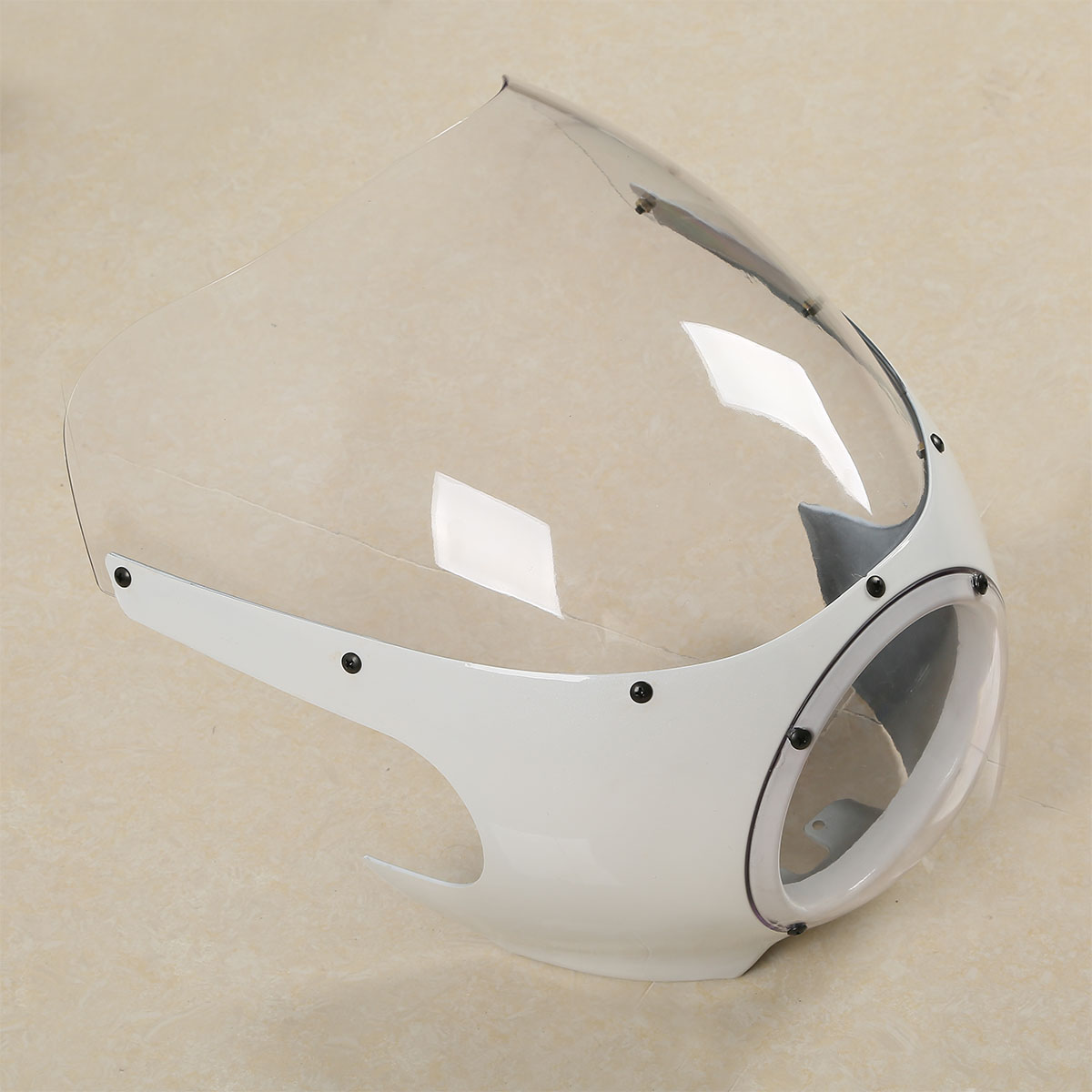 5 3/4" Cut Out Headlight Fairing Windscreen Windshield For Harley Sportster Dyna 