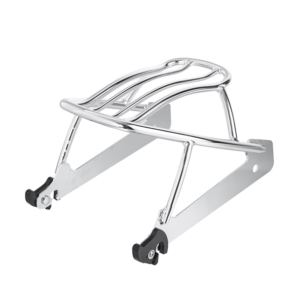 Green-L Chrome Solo Luggage Rack Fit For Harley Dyna Street Bob Super Wide Glide 2006-2017 2016 2015 2014 2013 2012 2011 2010