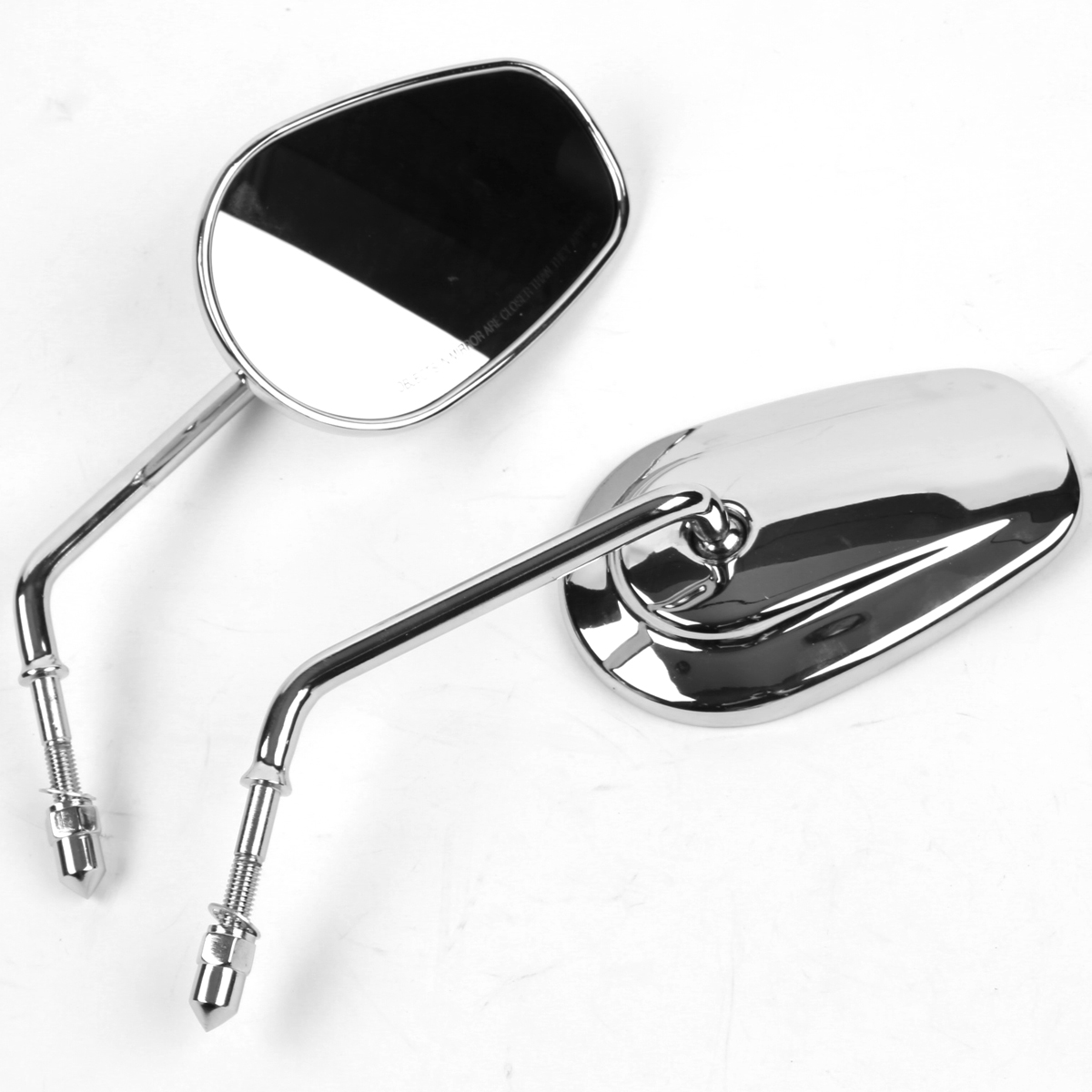 Chrome Teardrop Rearview Mirrors fit For Harley Road King Fatboy Touring XL 883