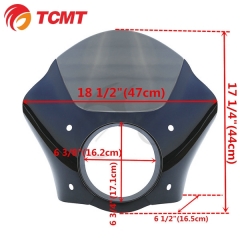 Gauntlet Fairing W/ Bracket Mounting Kit For Harley Super Glide Sportster XL883