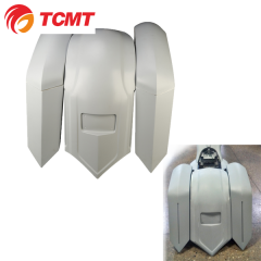 Fiberglass Unpainted Fender Overlay Cover & Saddlebag For Harley Touring