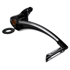 Black Brake Arm Lever & Peg Pedal For Harley Touring Road King Glide 2008-2013