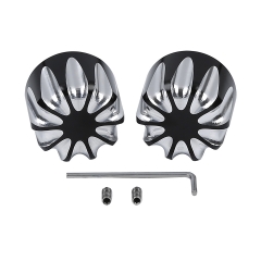 Front Axle Nut Cover Front Black For Harley Touring Dyna FLHT Softail VRSC XL XG