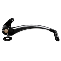Black Brake Arm Lever & Peg Pedal For Harley Touring Road King Glide 2008-2013
