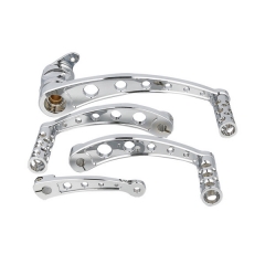 Heel Toe Shift Lever With Shifter Peg For HarleyTouring Road King Softail