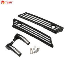 CNC Saddlebag Latch Covers Lid Lifter For Harley Touring Electra Glide 2014-2017