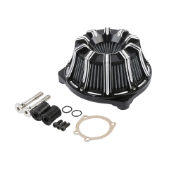Inverted Air Cleaner Filter Kit For Harley Touring Dyna Street Bob FXDB 07-17 16
