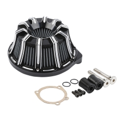 Inverted Air Cleaner Filter Kit For Harley Touring Dyna Street Bob FXDB 07-17 16