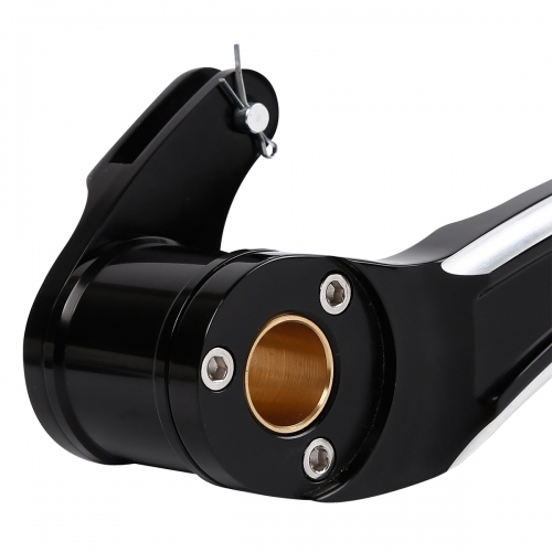Black Brake Arm Lever & Peg Pedal For Harley Touring Road King Glide 2008-2013