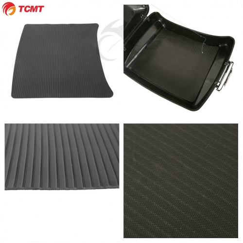 Black PVC Mat Insert Tour Pak Pack Trunk For Harley Touring Street Glide 14-18