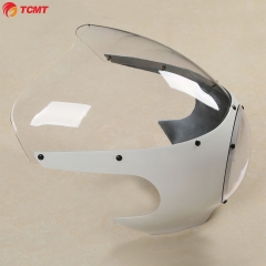 Motorcycle White Racer Headlight Fairing Windscreen For Harley Dyna Sportster XL