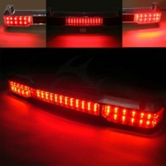 Chrome ABS LED Tail Brake Light Accent For Harley Touring Trunk King Tour Pack