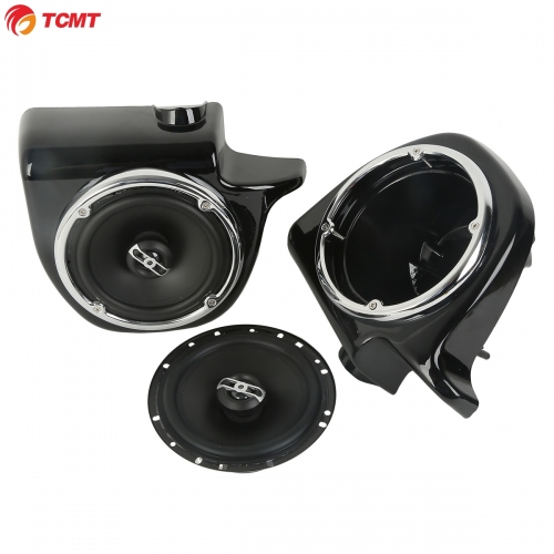 Vented Lower Fairing 6.5" Speakers +Box Pods For Harley Touring Road King 04-13