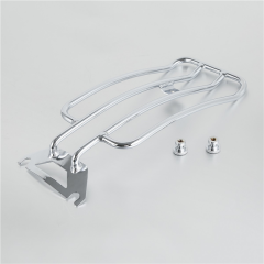 AfterMokit Solo Seat Luggage Rack 6x13.8 inch for Harley Road King 2011-2020 Electra Glide Ultra Classic 2014-2019 Road Glide Ultra 2016-2019 Street Glide 2011-2020 Ultra Limited 2014-2019 Chrome