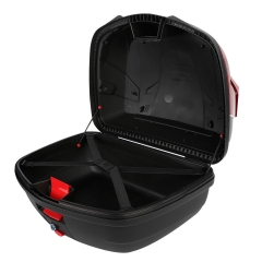 Scooter Cruiser Dirt Bike Tail Box Luggage Trunk Top Case w/ Passenger Backrest