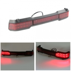 Black LED Tail Brake Light Accent for Harley Touring Trunk King Tour Pack Wrap