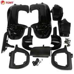 Vivid Black Lower Vented Leg Fairing For Harley Touring Road King Electra Glide 1993-2013