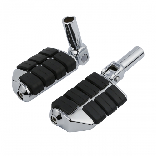 Chrome Passenger Foot Pegs Footrest For Harley Davidson Softail Slim FLS 12-17