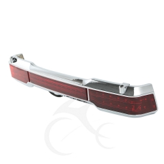 Chrome LED Tail Brake Light Accent for Harley Touring Trunk King Tour Pack Wrap