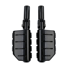 Black Passenger Foot Pegs Footrest For Harley Davidson Softail Slim FLS 12-17