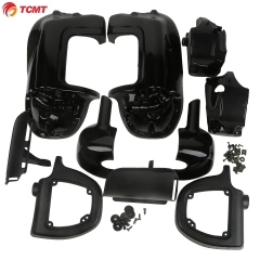 Vivid Black Lower Vented Leg Fairing For Harley Touring Road King Electra Glide 1993-2013