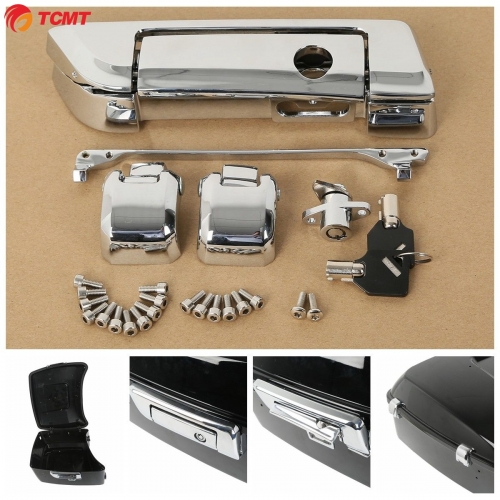 Chrome Tour Pak Pack Trunk Latch For Harley Road King Electra Street Glide 14-18