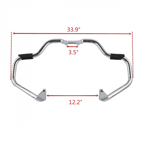 XF2906F03-01-E Highway Guard Chrome Bar For Indian Chief Classic Vintage 14-18 Roadmaster 17 18