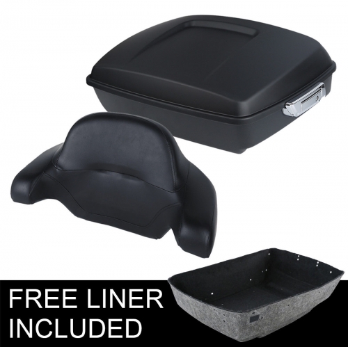 Chopped Tour Pak Trunk Backrest For Harley Touring Models 2014-2018