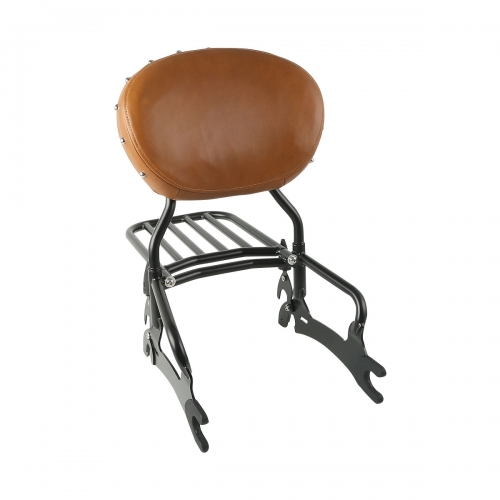 12" Backrest Sissy Bar W/ Luggage Rack For Indian Chief Dark Horse Black 2016-18