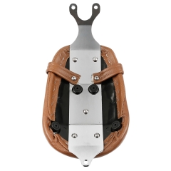 XF2906F05-E Motorbike Leather Passenger Pillion Seat For Indian Scout 2015-2018 Sixty 16-18