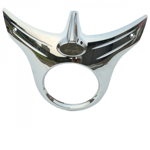 Chrome Upper Fairing Headlight Bezel Round Fit Indian Chieftain Dark Horse 16-18