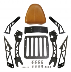 Passenger Backrest Pad Sissy Bar w/ Luggage Rack For Indian Scout 2015-2019