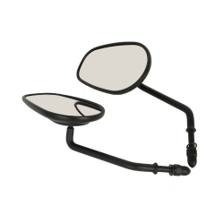 XF-460-MB Matt black 8mm Rearview Side Mirrors For Harley Davidson XL1200L XL883 XL883L Sportster