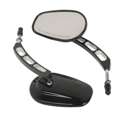 XF110858-B Pair Rear View Mirrors For Harley Davidson XL1200L XL883 XL883L Sportster Iron