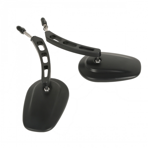 XF110858-MB Pair Rear View Mirrors For Harley Davidson XL1200L XL883 XL883L Sportster Iron