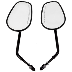 XF-460-B 8mm Rearview Side Mirrors For Harley Davidson XL1200L XL883 XL883L Sportster