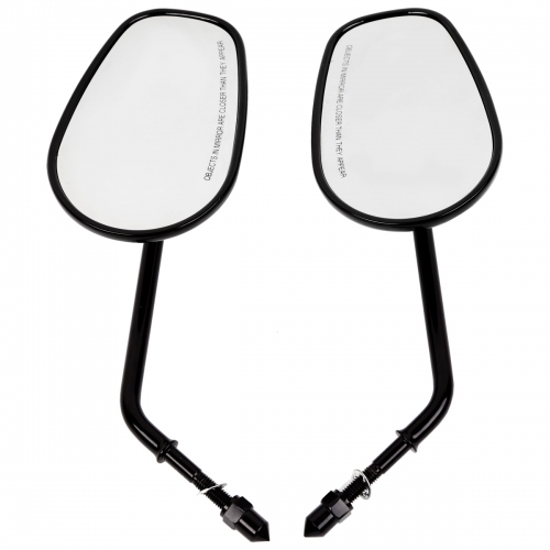 thumbnail image 2 of Black Motorcycle Rearview Side Mirrors For Harley Davidson Road Glide CVO - JMTBNO, 8mm Thread 2 of 5