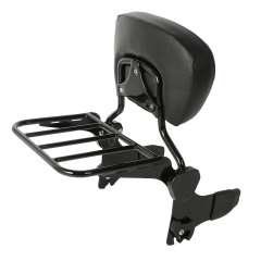 XF290669-B Detachable Backrest Sissy Bar W/ Luggage Rack For Harley Road King 1994-2008
