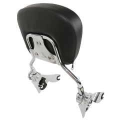 XF2906237-E Chrome Detachable Backrest Sissy Bar For Harley Touring Elelctra Street Glide 09-19