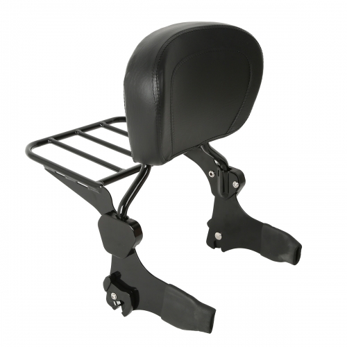 XF290669-B Detachable Backrest Sissy Bar W/ Luggage Rack For Harley Road King 1994-2008