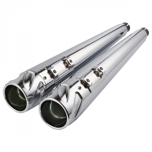 4" Megaphone Muffler Exhaust Pipes For Harley 1995-16 Touring FLHR FLH FLTR FLHX XF2906315-05-E