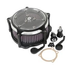 XF2906338 Contrast Cut Clarity Air Cleaner For Harley Sportster 1200 883 1991-2018 Black