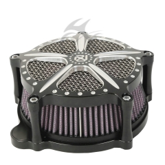 XF2906155 Black Air Cleaner Intake Filter For 2008-2009 Harley Cross Bones Rocker Softail