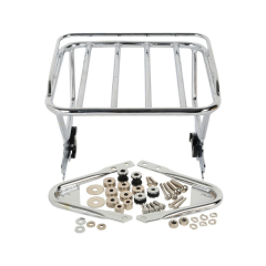 Two Up Luggage Rack & Docking Hardware Chrome For Harley Touring Road King