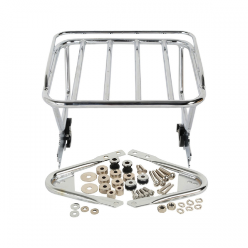 Two Up Luggage Rack & Docking Hardware Chrome For Harley Touring Road King
