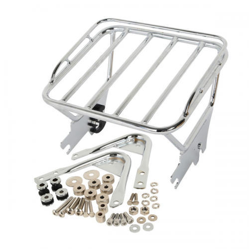 Two Up Luggage Rack & Docking Hardware Chrome For Harley Touring Road King