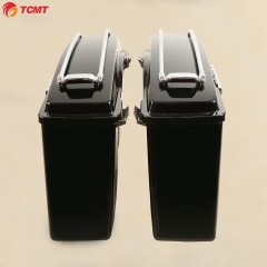 Saddlebag w/Top Rail Light For Harley Road Street Electra Glide King Ultra 94-13